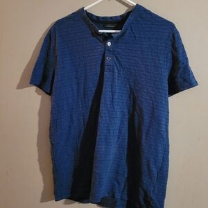 Marc Anthony Blue Casual Shirt Xl